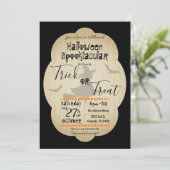 Halloween Spooktacular Trick or treat Invitation Kaart (Staand voorkant)