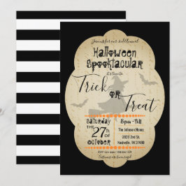 Halloween Spooktacular Trick or treat Invitation Kaart