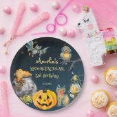 Halloween spooktacular verjaardagsfeest papieren bordje (Feest)