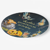 Halloween spooktacular verjaardagsfeest papieren bordje (Gekanteld)