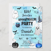 Halloween spooktacular verjaardagsuitnodiging kaart (Voorkant)