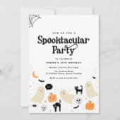 Halloween spooktacular verjaardagsuitnodiging kaart (Voorkant)
