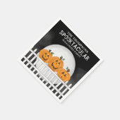 Halloween Spooktacular Whimsical Pumpkins Funny Servet (Hoek)