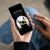 Halloween Spooktacular Witch Haunted House Kaart