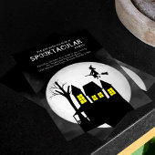 Halloween Spooktacular Witch Haunted House Kaart