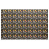 Halloween Spooktacular zwarte stof (Yard (91,4 cm))