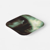 Halloween - spooktrein 1 papieren bordje (Gebogen)