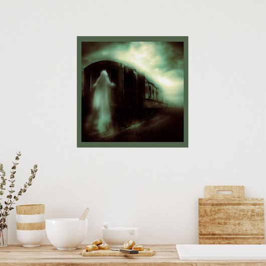 Halloween - spooktrein 1 poster (Keuken)