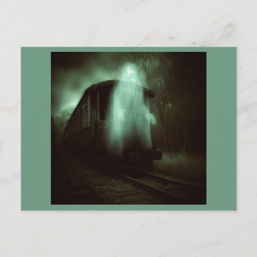 Halloween - spooktrein 2 briefkaart (Voorkant)
