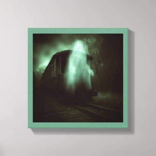 Halloween - Spooktrein 2 Canvas Afdruk (Voorkant)