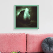 Halloween - Spooktrein 2 Canvas Afdruk (Insitu (Woonkamer))