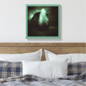 Halloween - Spooktrein 2 Canvas Afdruk (Insitu (Slaapkamer))