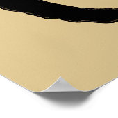  Halloween, Spooky Art Nouveau Black Cat Poster (Hoek)