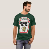Halloween Spooky Avocado Dancing Salsa Green Sauce T-shirt (Voorkant volledig)