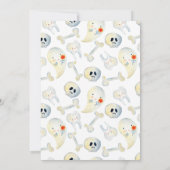 Halloween Spooky Babyshower Invitation Kaart (Achterkant)