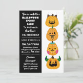 Halloween Spooky Bash Jack O Lantern Birthday Fun Kaart (Staand voorkant)