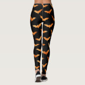 Halloween Spooky Bat Decoration Pattern Leggings (Achterkant)