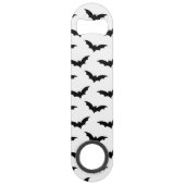 Halloween Spooky Bat Decoration Pattern Speed Flessenopener (Achterkant)