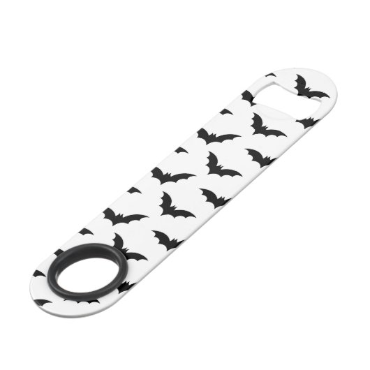 Halloween Spooky Bat Decoration Pattern Speed Flessenopener (Achterkant Gekanteld)
