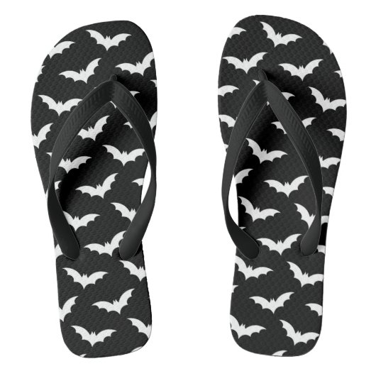 Halloween Spooky Bat Decoration Pattern Teenslippers (Voetbed)