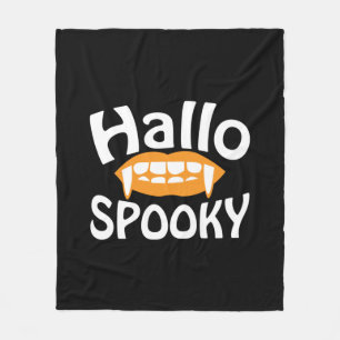 Halloween Spooky Birthday Fleece Deken