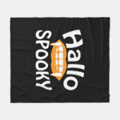 Halloween Spooky Birthday Fleece Deken (Voorkant (Horizontaal))