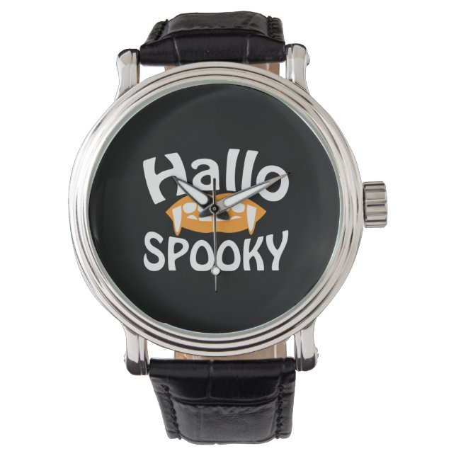 Halloween Spooky Birthday Horloge (Voorkant)