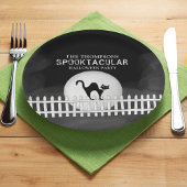 Halloween Spooky Black Cat Spooktacular Party Papieren Bordje