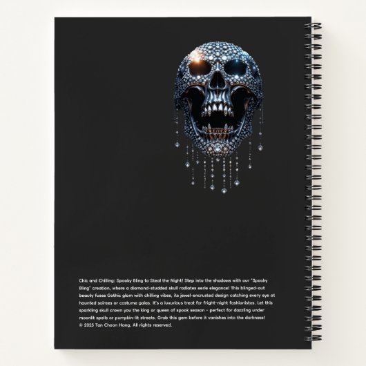 Halloween: Spooky Bling Notitieboek (Achterkant)