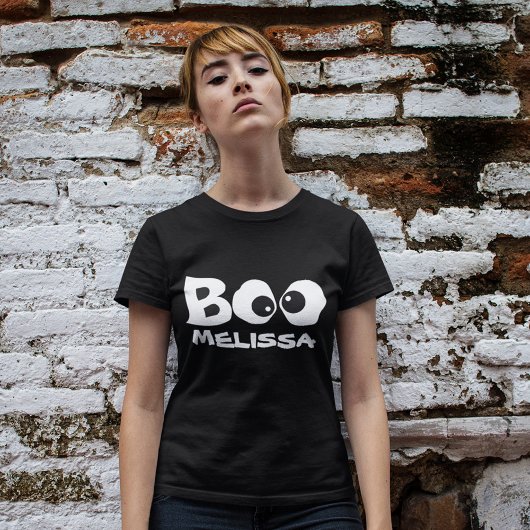 Halloween Spooky Boo Custom Schattige Whimsical Fu T-shirt