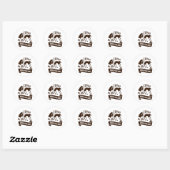 Halloween_Spooky_Boo_Pompoenen Ronde Sticker (Vel)