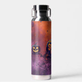 Halloween Spooky Brew Sinaasappel en Paars Waterfles (Voorkant)