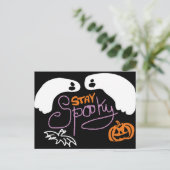 halloween spooky briefkaart (Staand voorkant)