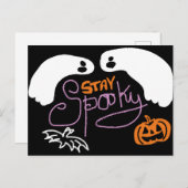 halloween spooky briefkaart (Voorkant / Achterkant)