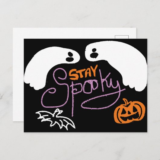 halloween spooky briefkaart (Voorkant / Achterkant)