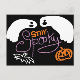 halloween spooky briefkaart
