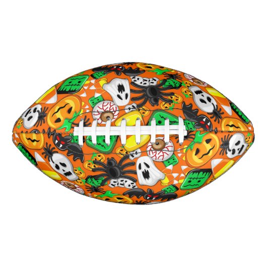 Halloween Spooky Candies Party American Football (Voorkant)