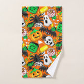 Halloween Spooky Candies Party Bad Handdoek (Handdoek)