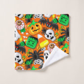 Halloween Spooky Candies Party Bad Handdoek (Wasdoekje)