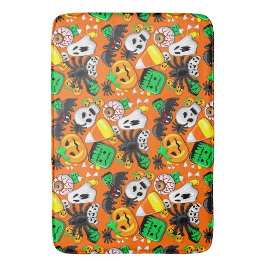 Halloween Spooky Candies Party Badmat (Voorkant Verticaal)