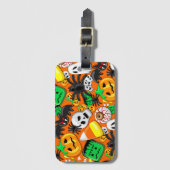 Halloween Spooky Candies Party Bagagelabel (Voorkant (verticaal))