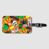 Halloween Spooky Candies Party Bagagelabel (Voorkant (horizontaal))