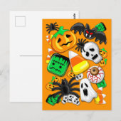 Halloween Spooky Candies Party Briefkaart (Voorkant / Achterkant)