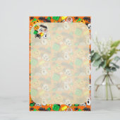 Halloween Spooky Candies Party Briefpapier (Staand voorkant)