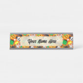 Halloween Spooky Candies Party Bureau Naambordje (Voorkant)