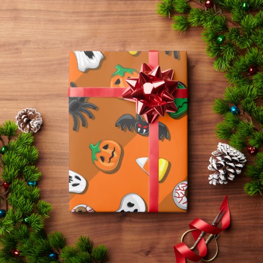 Halloween Spooky Candies Party Cadeaupapier (Feestdagen Geschenken)