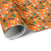 Halloween Spooky Candies Party Cadeaupapier (Rol Hoek)