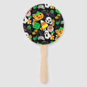 Halloween Spooky Candies Party Handwaaier (Achterkant)