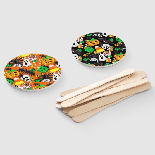 Halloween Spooky Candies Party Handwaaier (Niet-gemonteerd)