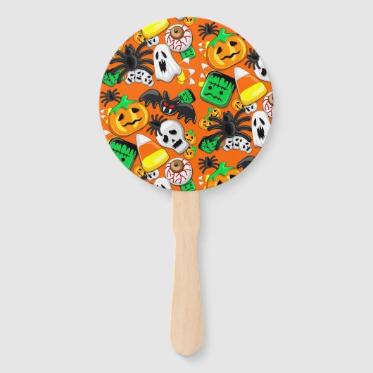 Halloween Spooky Candies Party Handwaaier (Voorkant)